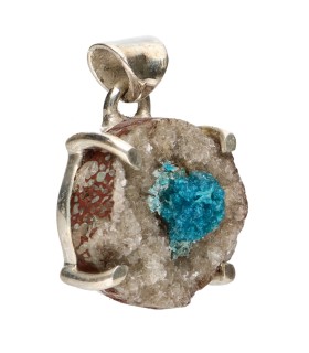Colgante de Cavansita en Plata de Ley 925 (39Y)