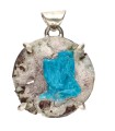 Colgante de Cavansita en Plata de Ley 925 (51Y)