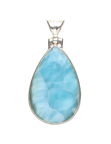 Colgante de Larimar en Plata de Ley...