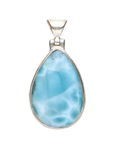 Colgante de Larimar en Plata de Ley...
