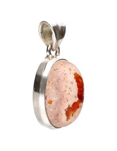 Colgante de Ópalo Fuego en Plata de...