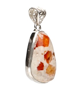 Colgante de Fire Opal in 925 Sterling Silver (64Y)