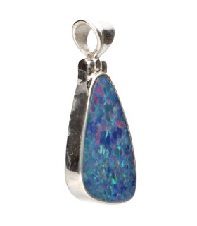 Colgante d’Opale Bleu en Argent Sterling 925 (65Y)