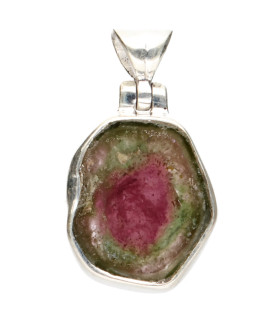 Colgante di Tormalina Anguria in Argento Sterling 925 (73Y)