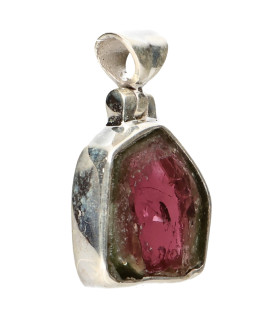 Colgante di Tormalina Anguria in Argento Sterling 925 (77Y)