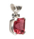 Colgante di Tormalina Rosa in Argento Sterling 925 (78Y)