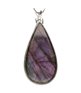 Colgante de Labradorita Morada en Plata de Ley 925 (82Y)