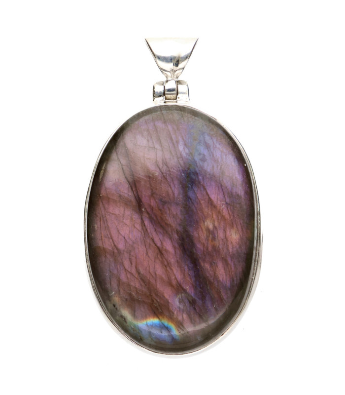Colgante di Labradorite Viola in Argento Sterling 925 (90Y)