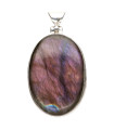 Colgante di Labradorite Viola in Argento Sterling 925 (90Y)