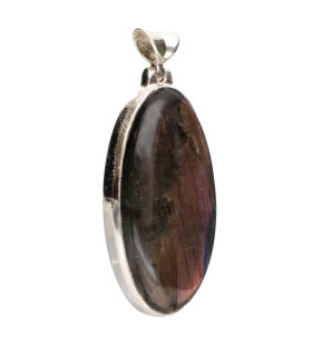 Colgante di Labradorite Viola in Argento di Lega 925 (91Y)