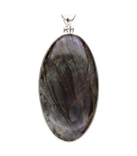 Colgante de Labradorite Morada en Sterling Silver 925 (98Y)