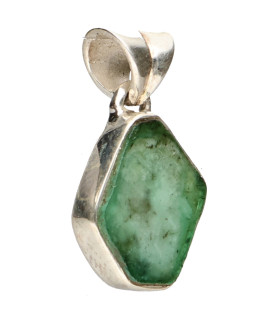 Colgante of Emerald in Sterling Silver 925 (1Z)