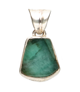 Colgante of Emerald in 925 Sterling Silver (2Z)