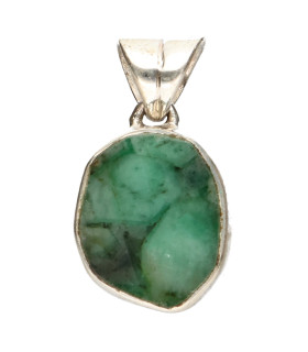 Colgante di Smeraldo in Argento Sterling 925 (4Z)