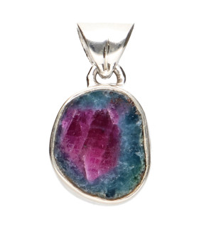 Colgante de Rubis en Plata de Ley 925 (9Z)