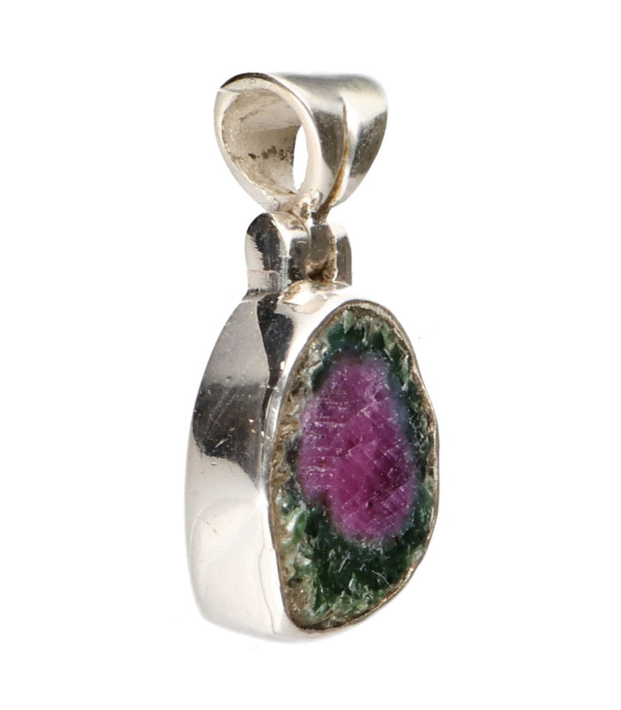 Colar Pendente de Rubi em Prata de Lei 925 (13Z)
