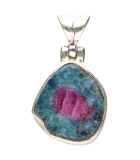 Colgante with Ruby in 925 Sterling Silver (14Z)