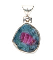 Colgante with Ruby in 925 Sterling Silver (14Z)