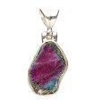 Colgante de Ruby in Sterling Silver 925 (21Z)