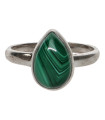 Anillo de Malachite en Argent Sterling 925 (26Z)