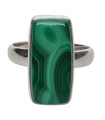Anello di Malachite in Argento Sterling 925 (30Z)