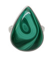 Anillo de Malaquita en Plata de Ley 925 (31Z)
