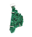 Colgante de Fibrous Malachite in 925 Sterling Silver (40Z)