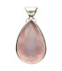 Colgante de Quartzo Rosa em Prata de Lei 925 (47Z)