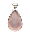 Colgante de Rose Quartz in 925 Sterling Silver (47Z)