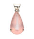 Colgante de Quartzo Rosa em Prata de Lei 925 (48Z)