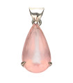 Colgante de Cuarzo Rosa en Plata de Ley 925 (48Z)