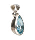 Colgante de Topacio Bleu en Plata de Ley 925 (50Z)