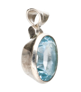 Colgante de Blue Topaz en Sterling Silver 925 (51Z)