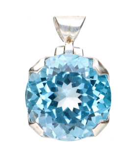 Colgante de Blue Topaz in Sterling Silver 925 (53Z)