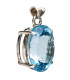 Colgante with Blue Topaz in 925 Sterling Silver (54Z)