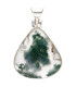 Colgante d'Agate Mousse en Argent Sterling 925 (55Z)