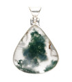 Colgante d'Agate Mousse en Argent Sterling 925 (55Z)