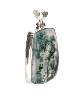 Colgante de Moss Agate en Sterling Silver 925 (58Z)