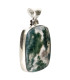 Colgante d'Agate Moussu en Argent Sterling 925 (61Z)