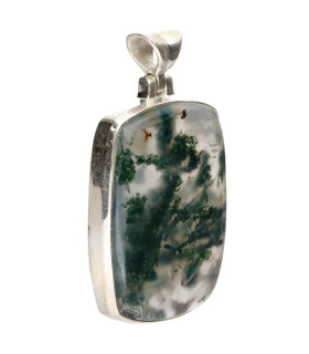 Colgante en Agate Mousse en Argent Sterling 925 (63Z)