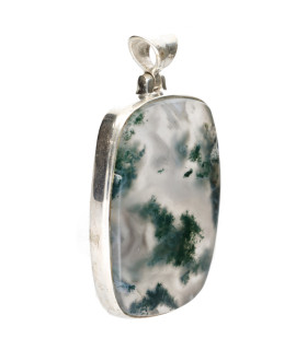 Colgante de Moss Agate in Sterling Silver 925 (64Z)