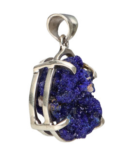 Colgante de Azurita in Sterling Silver 925 (83Z)