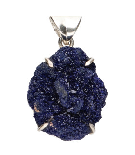 Colgante di Azzurrite in Argento Sterling 925 (84Z)