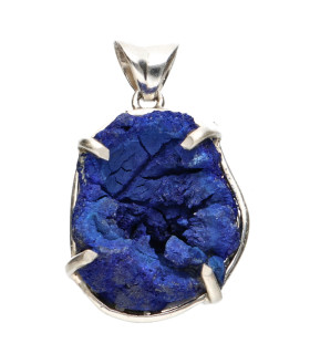 Colgante di Azurite in Argento Sterling 925 (85Z)