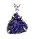 Colgante di Azzurrite in Argento Sterling 925 (86Z)