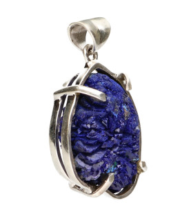 Azurite Pendant in 925 Sterling Silver (94Z)