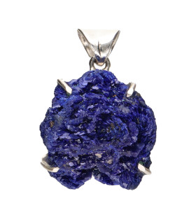 Colgante di Azurite in Argento Sterling 925 (95Z)