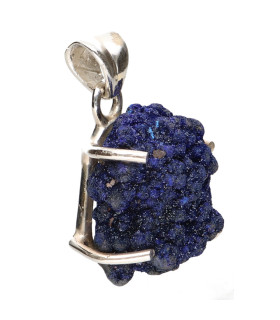 Colgante di Azurite in Argento Sterling 925 (97Z)