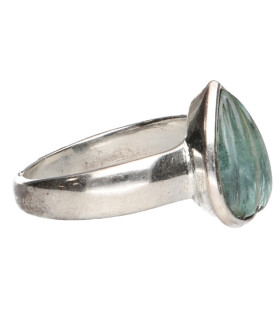 Anillo de Aquamarine in Sterling Silver 925 (A21)