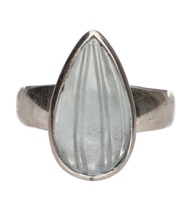 Anello di Acquamarina in Argento Sterling 925 (A22)